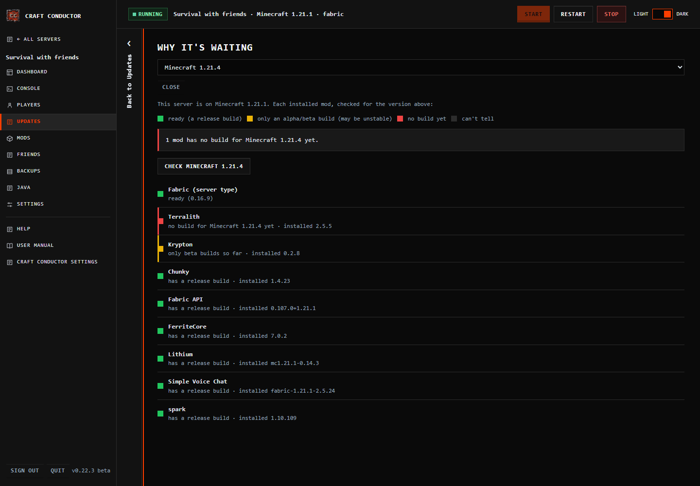 Update readiness: which mods are ready for a new Minecraft